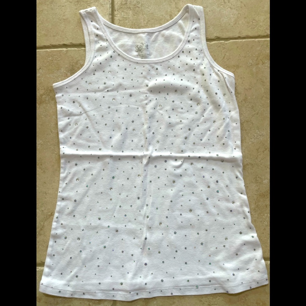 Justice jeweled tank top